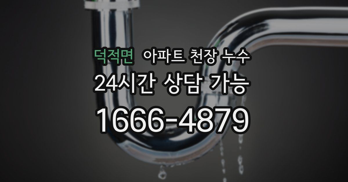 덕적면 아파트 천장 누수