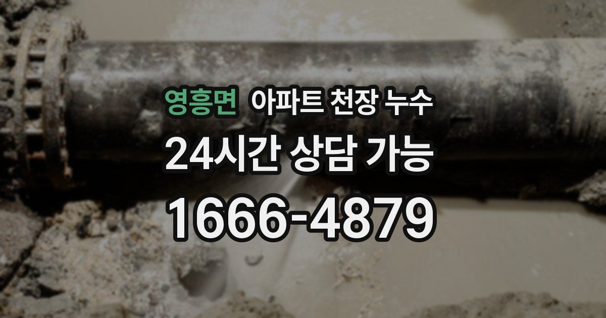 영흥면 아파트 천장 누수