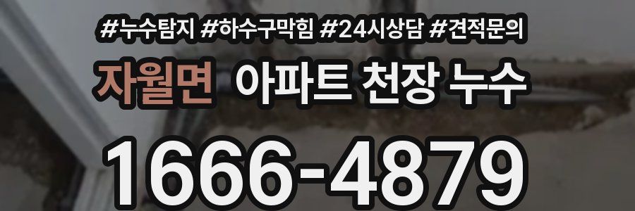 자월면 아파트 천장 누수