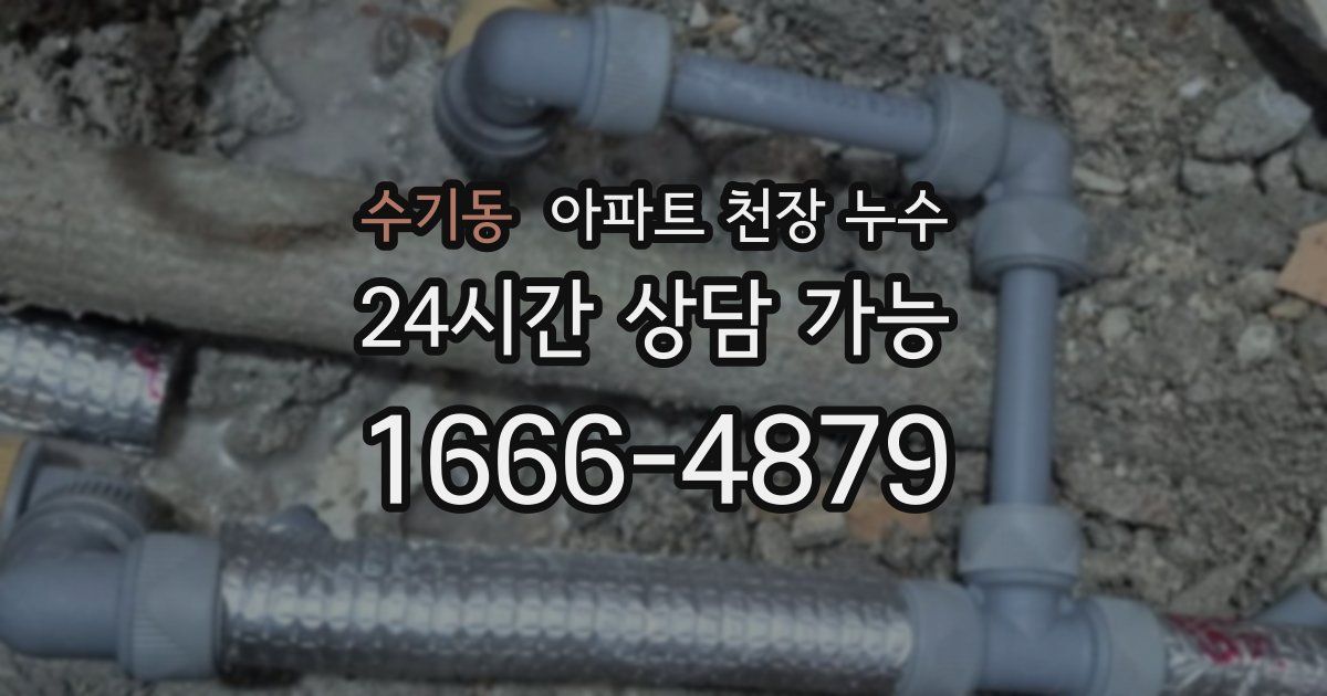 수기동 아파트 천장 누수