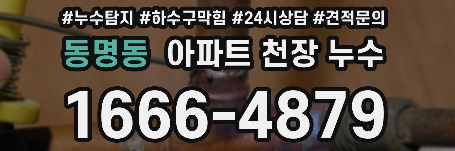 동명동 아파트 천장 누수