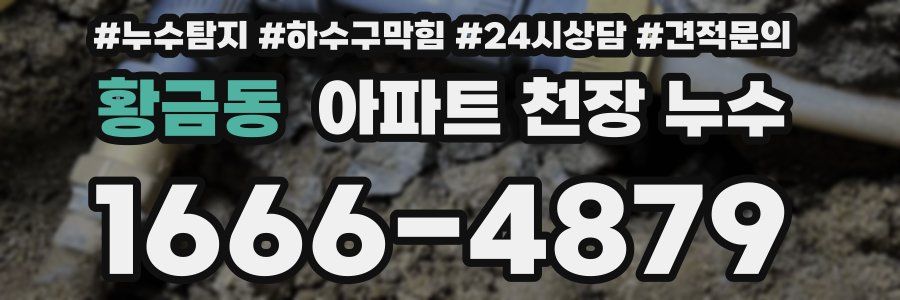 황금동 아파트 천장 누수