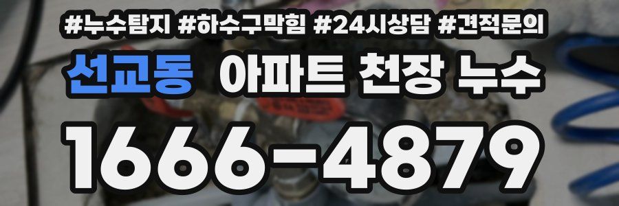 선교동 아파트 천장 누수
