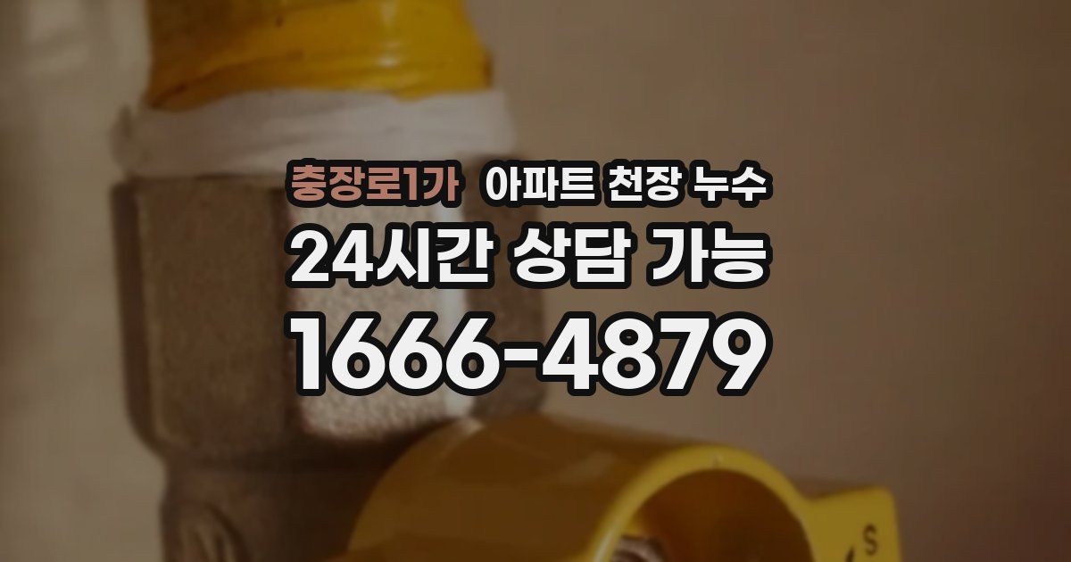 충장로1가 아파트 천장 누수
