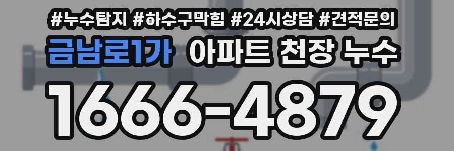 금남로1가 아파트 천장 누수