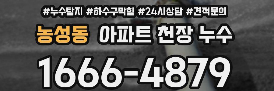 농성동 아파트 천장 누수