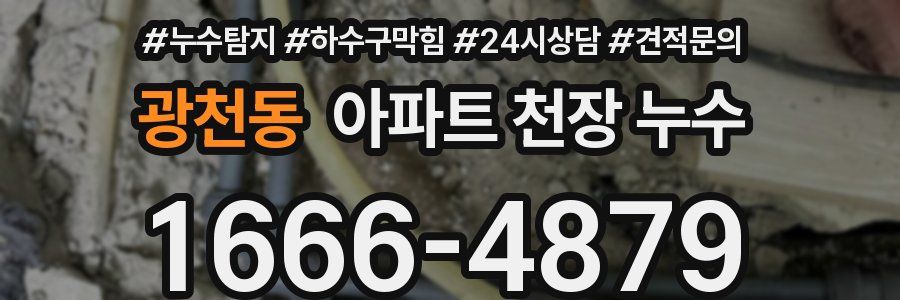 광천동 아파트 천장 누수