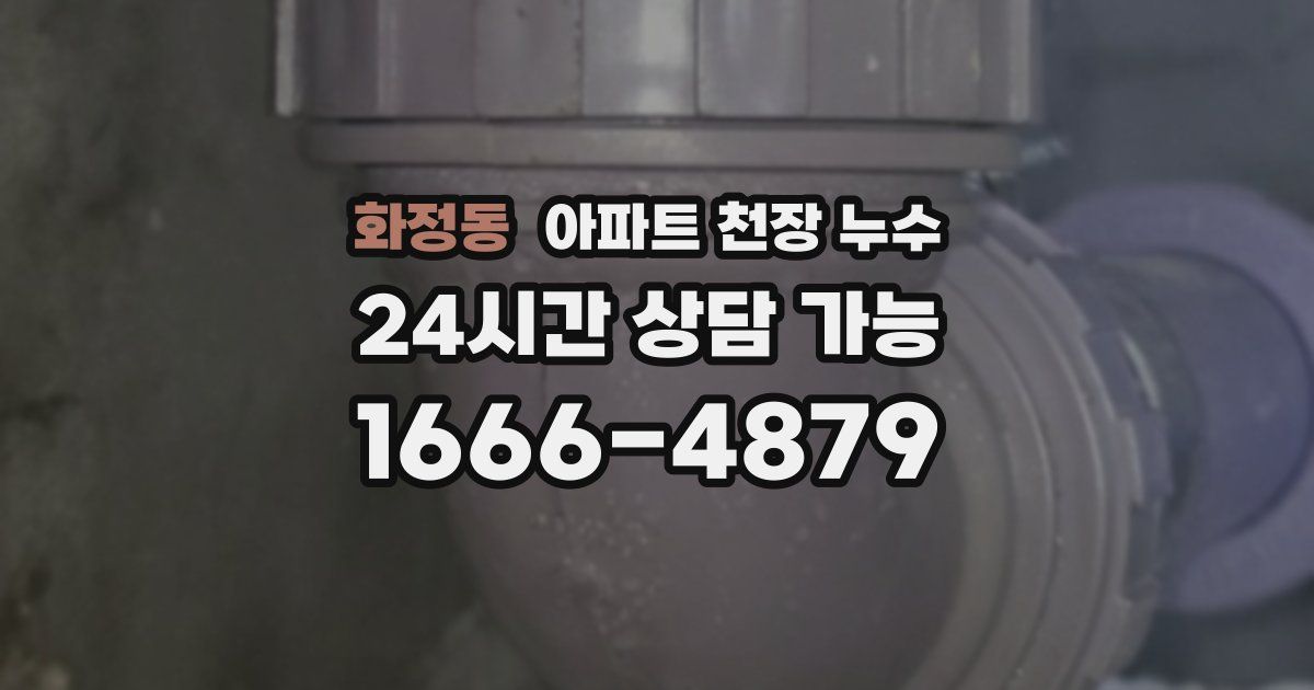 화정동 아파트 천장 누수