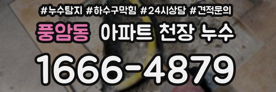 풍암동 아파트 천장 누수