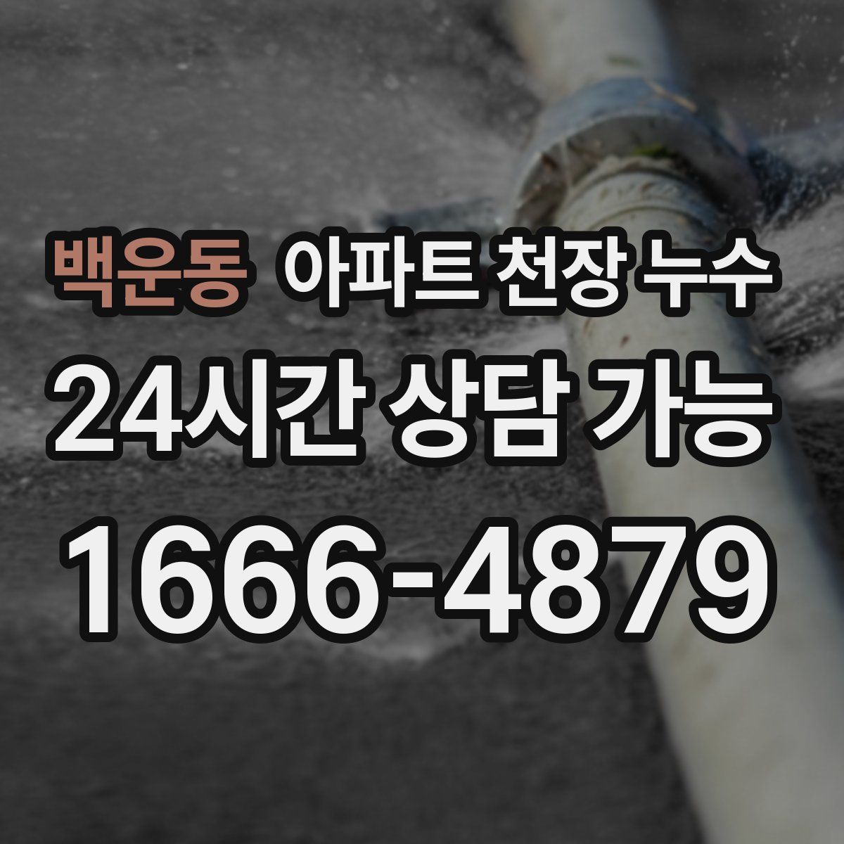 백운동 아파트 천장 누수