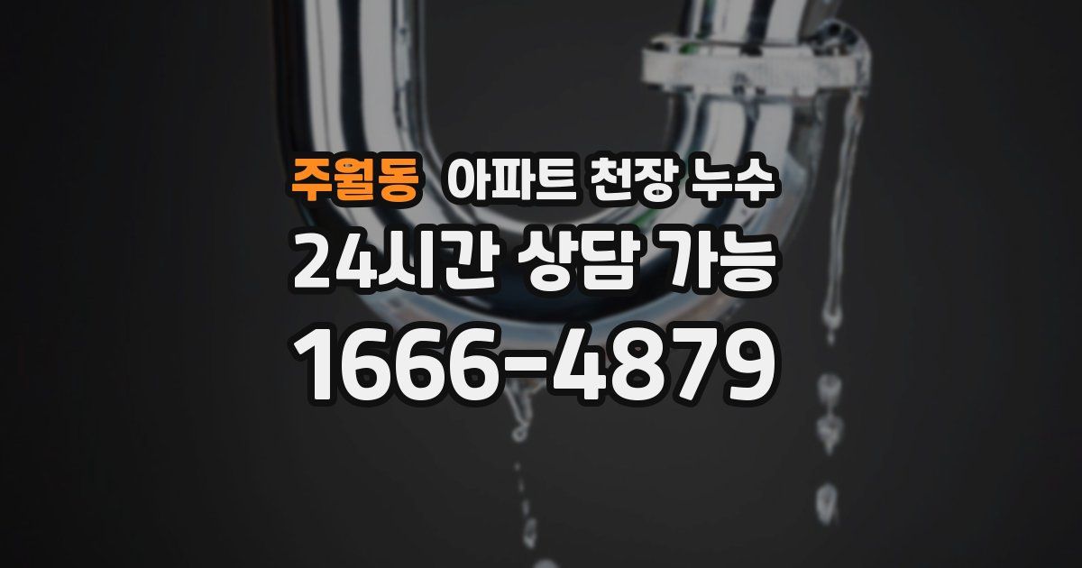 주월동 아파트 천장 누수