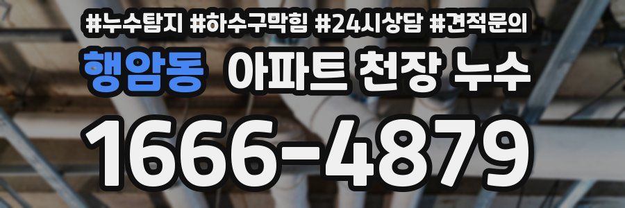 행암동 아파트 천장 누수