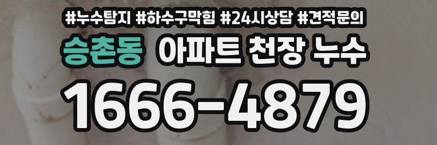 승촌동 아파트 천장 누수