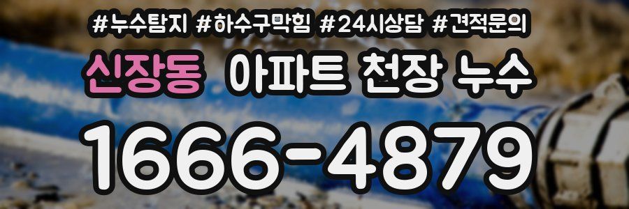 신장동 아파트 천장 누수