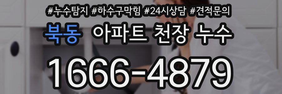 북동 아파트 천장 누수