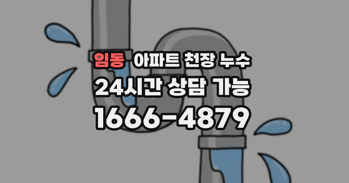 임동 아파트 천장 누수