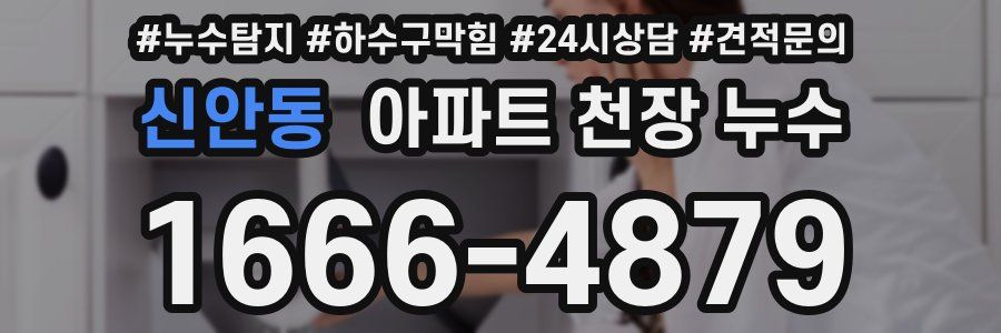 신안동 아파트 천장 누수