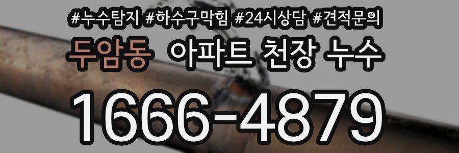 두암동 아파트 천장 누수