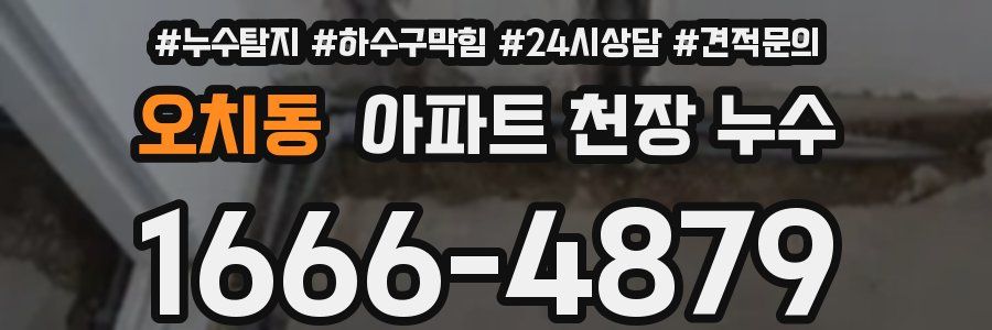 오치동 아파트 천장 누수
