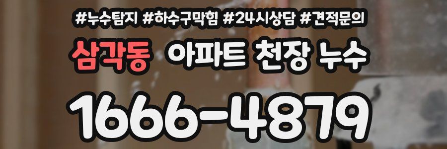 삼각동 아파트 천장 누수