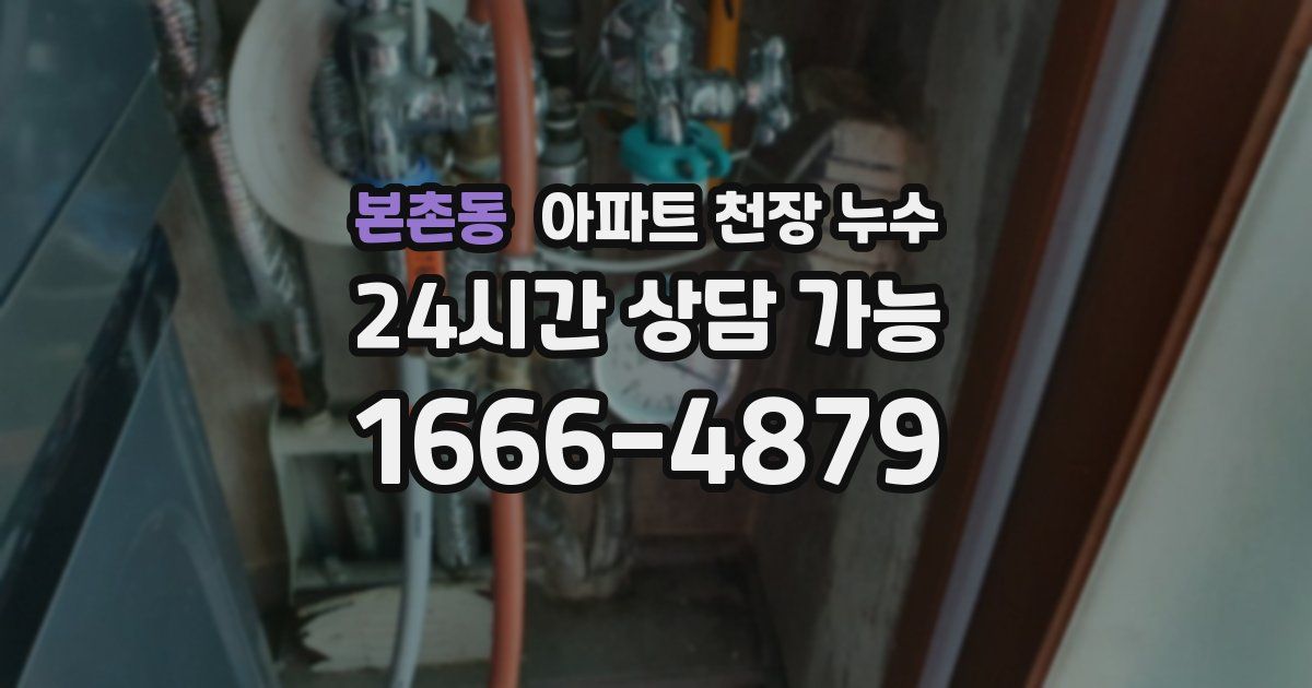 본촌동 아파트 천장 누수