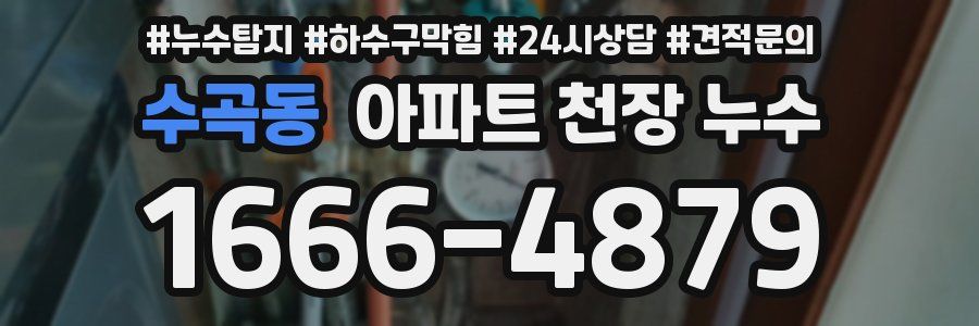 수곡동 아파트 천장 누수