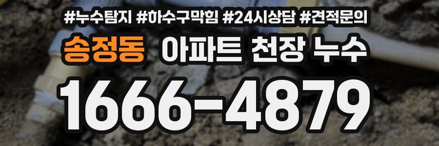 송정동 아파트 천장 누수