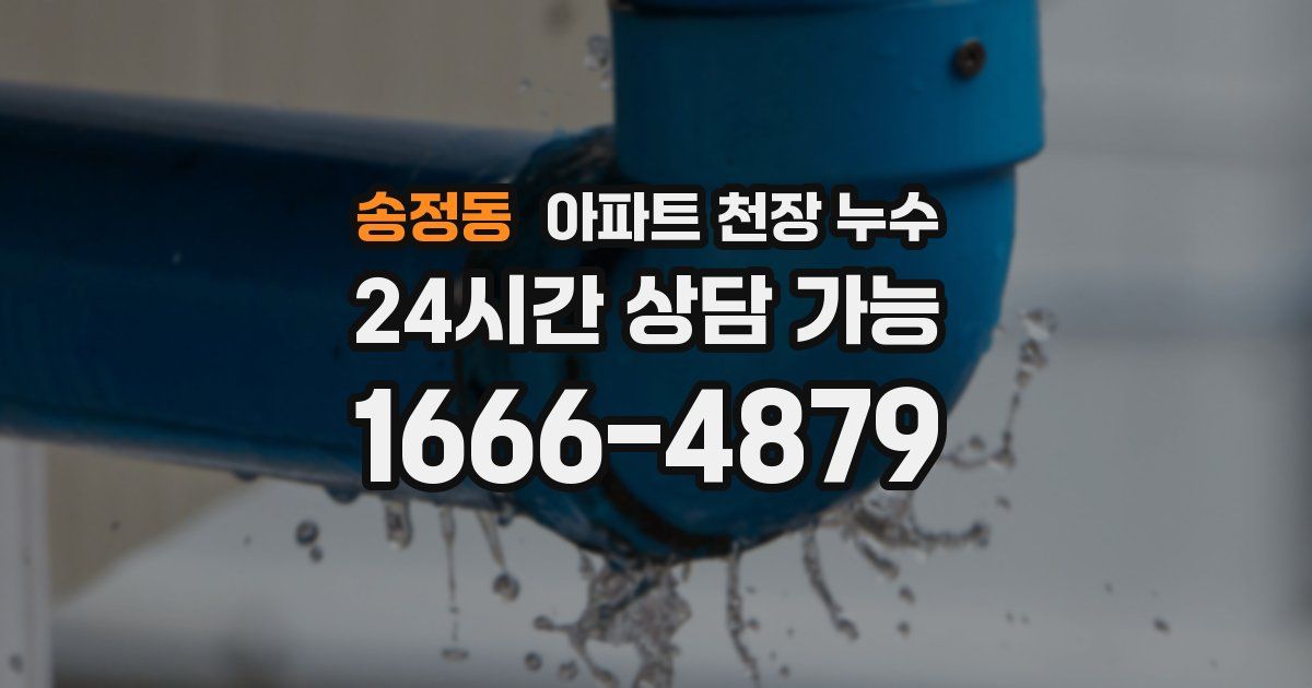 송정동 아파트 천장 누수