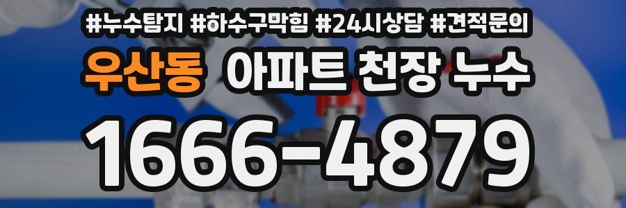 우산동 아파트 천장 누수