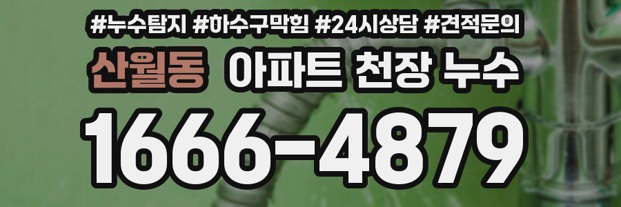 산월동 아파트 천장 누수