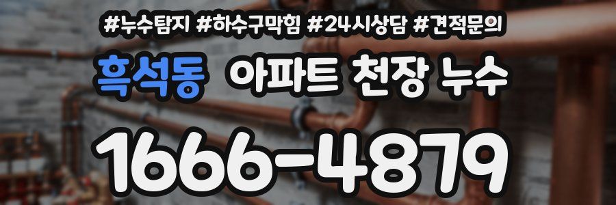 흑석동 아파트 천장 누수