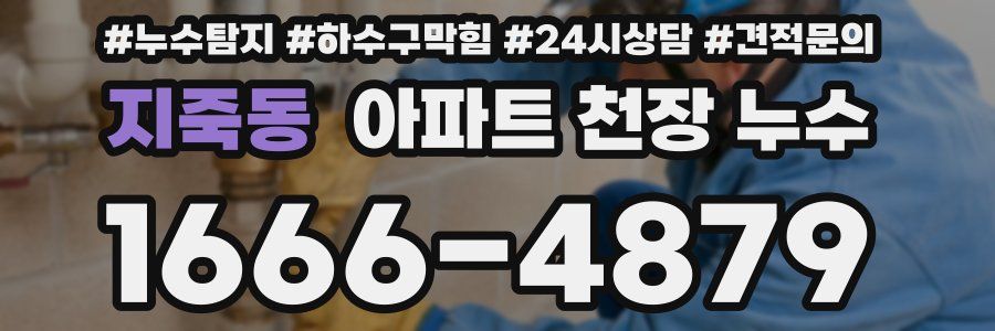 지죽동 아파트 천장 누수