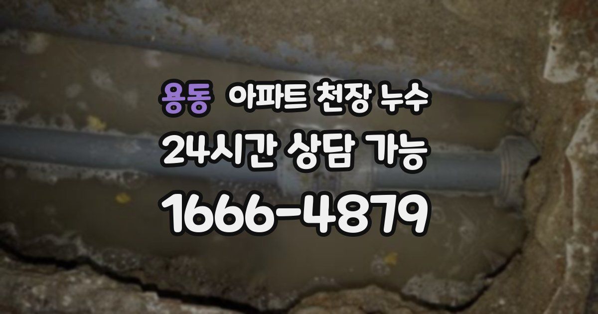용동 아파트 천장 누수