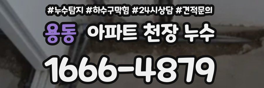 용동 아파트 천장 누수