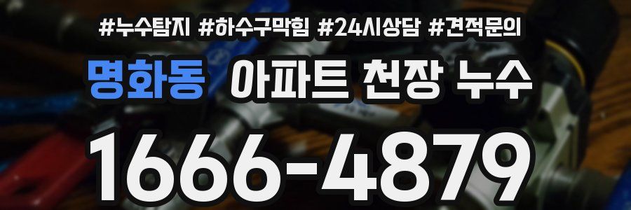 명화동 아파트 천장 누수