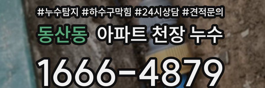 동산동 아파트 천장 누수