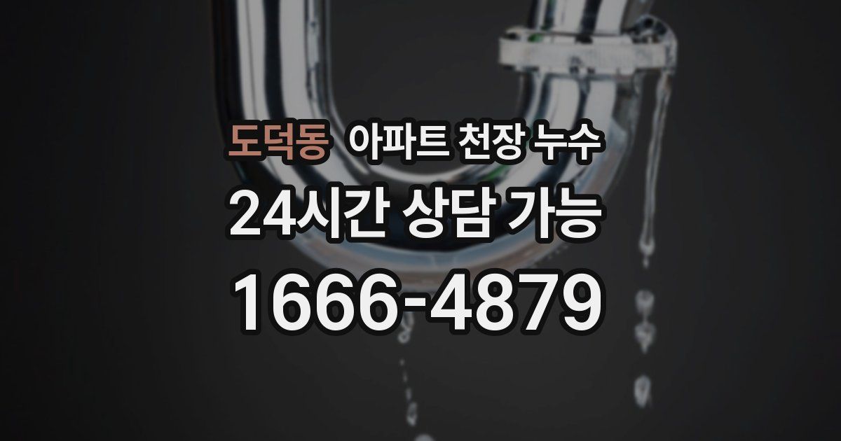 도덕동 아파트 천장 누수