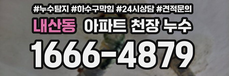 내산동 아파트 천장 누수