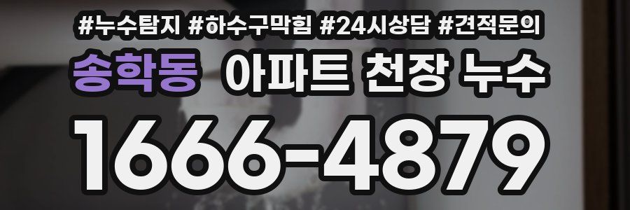 송학동 아파트 천장 누수