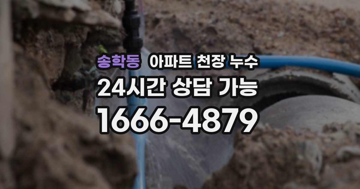 송학동 아파트 천장 누수