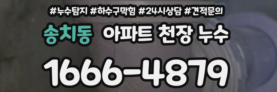 송치동 아파트 천장 누수