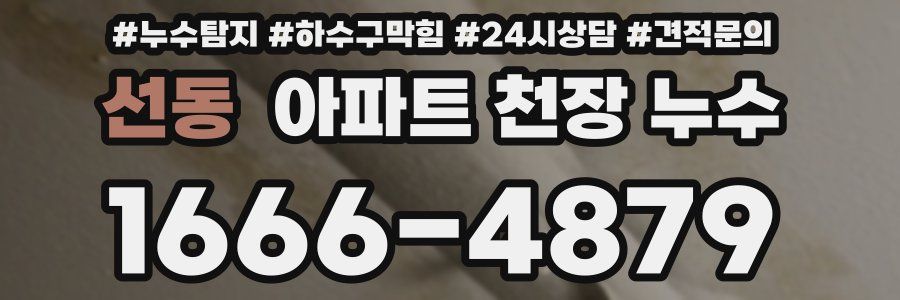 선동 아파트 천장 누수