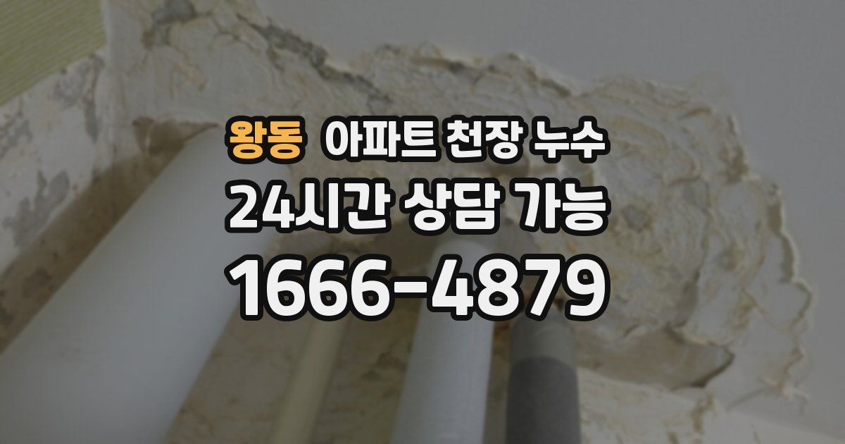 왕동 아파트 천장 누수