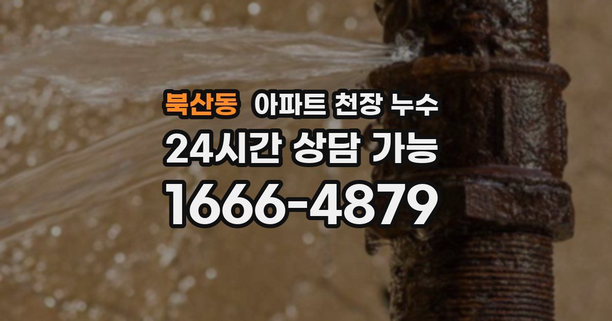 북산동 아파트 천장 누수