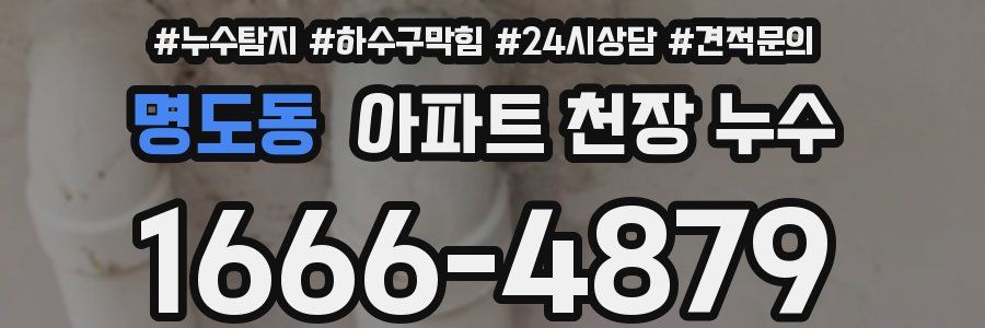 명도동 아파트 천장 누수