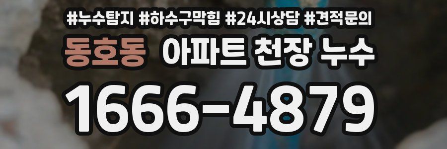 동호동 아파트 천장 누수
