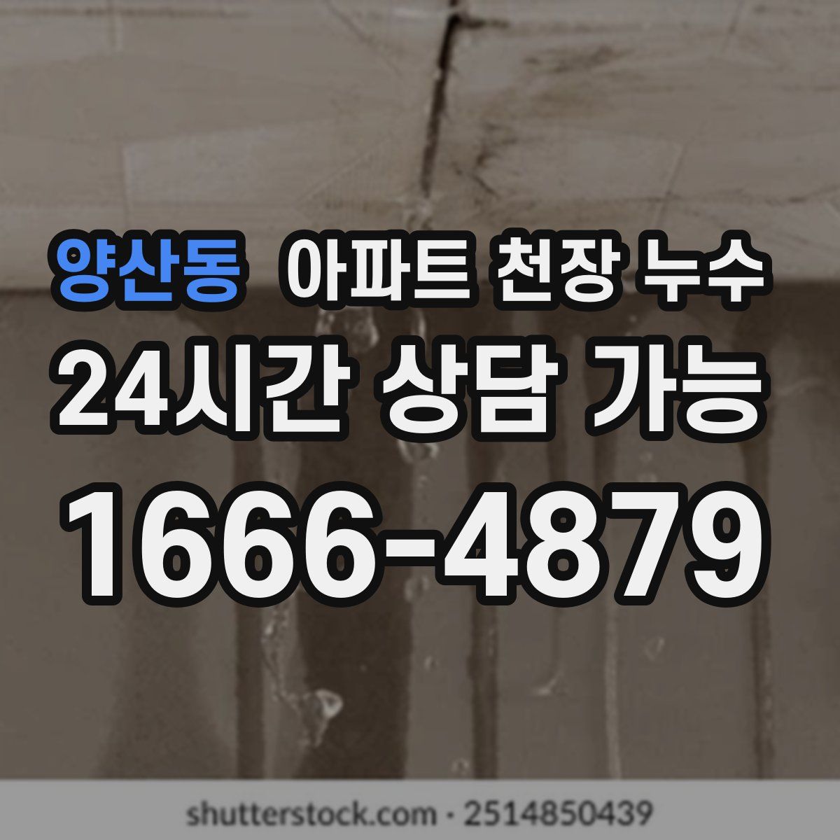 양산동 아파트 천장 누수