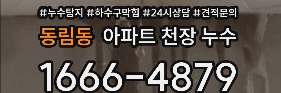 동림동 아파트 천장 누수