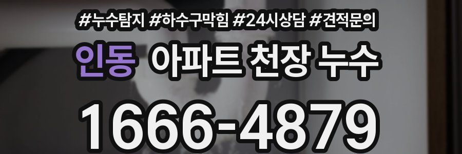 인동 아파트 천장 누수