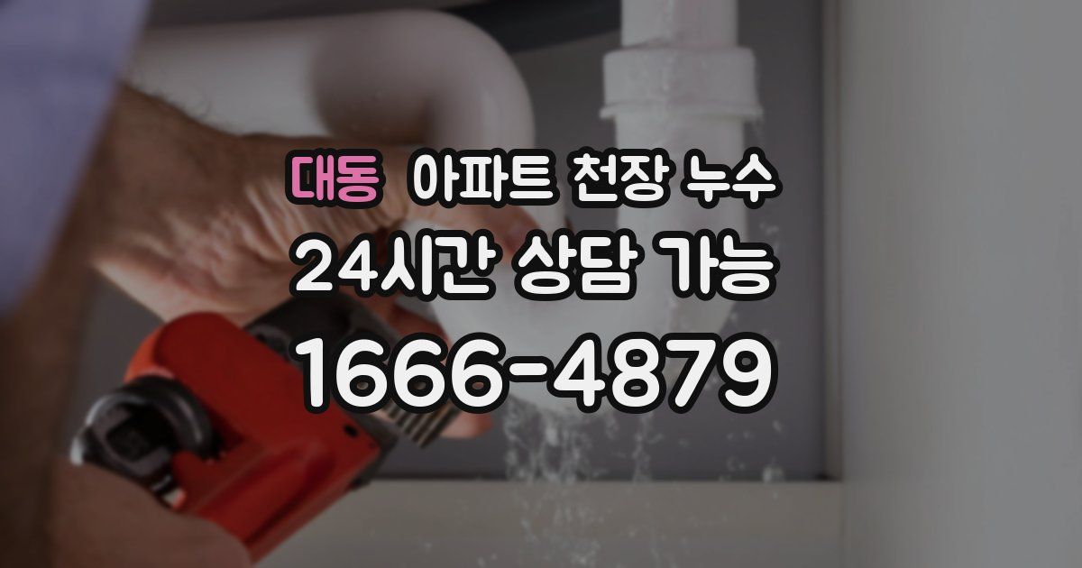 대동 아파트 천장 누수